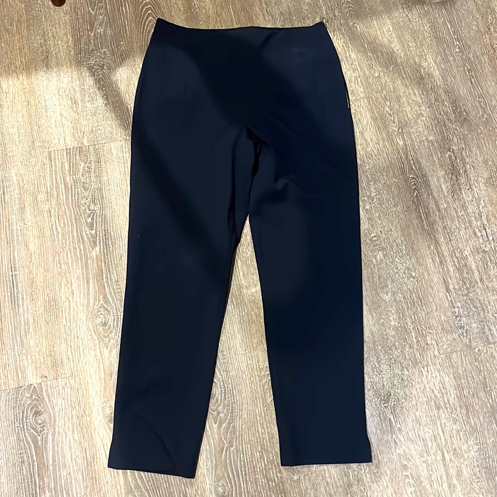 Stunning Pink Tartan dress pants. Rich dark blue/navy VERY flattering side zip